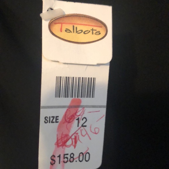 NWT Talbots Black Formal Dress 12 - Picture 4 of 5